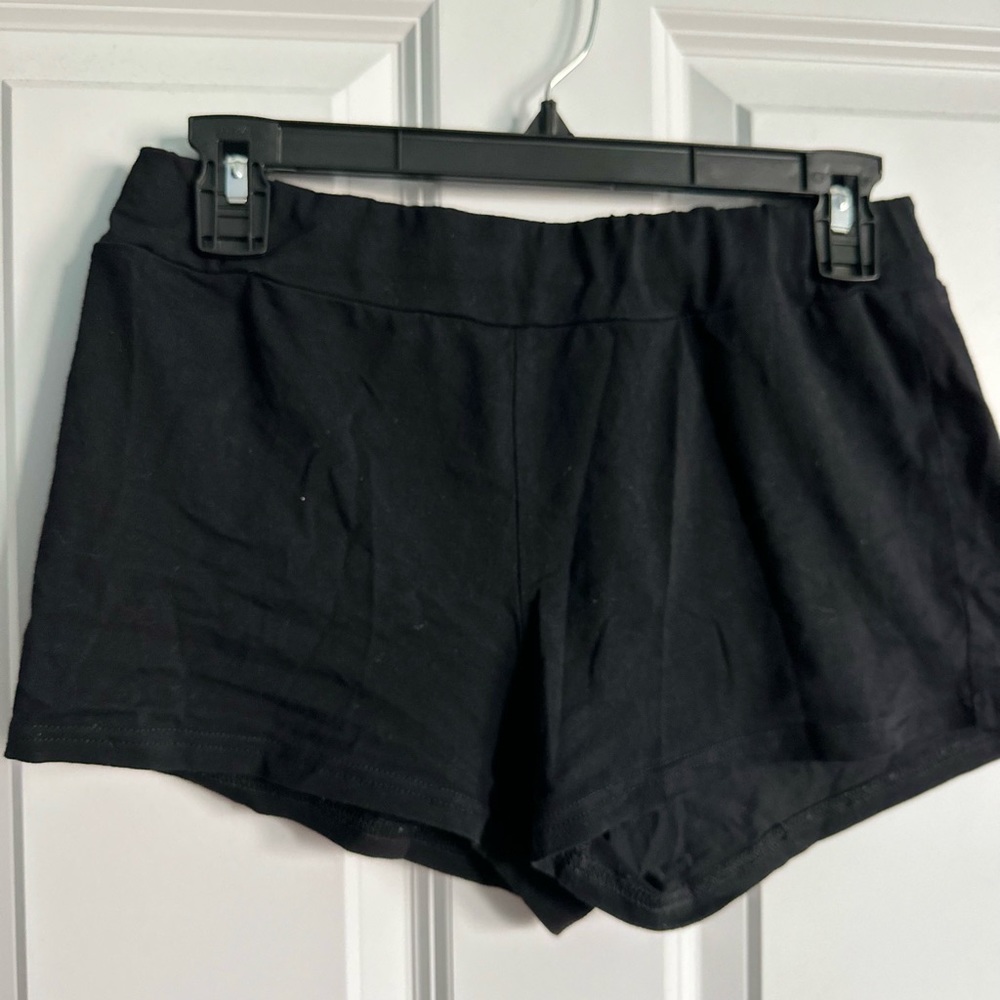 Black booty shorts
